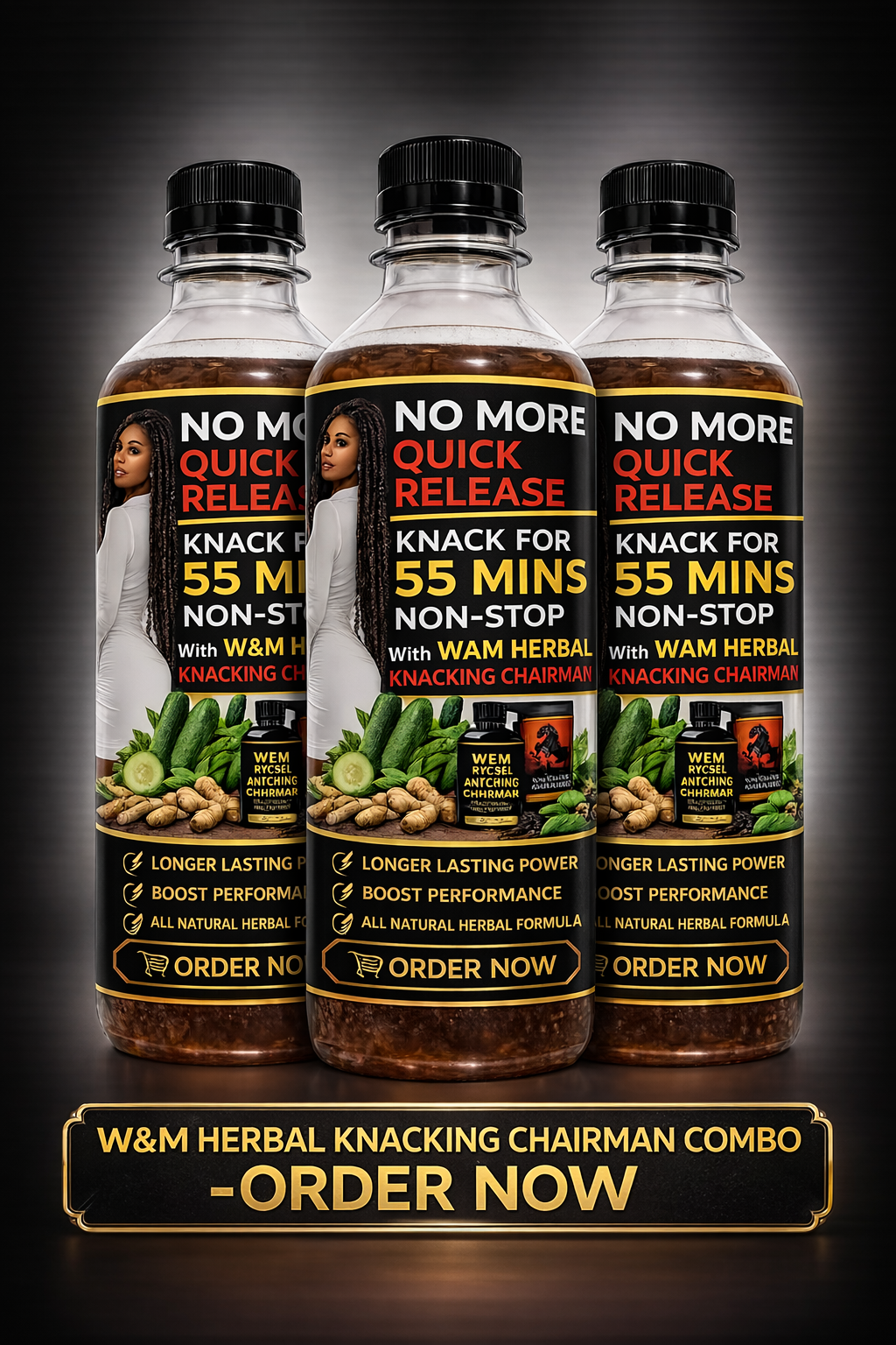 3IN1 W&M HERBAL KNACKING CHAIRMAN COMBO SYRUP FOR PROMO PRICE NGN50,000 - (ACTUAL PRICE NGN87,000)